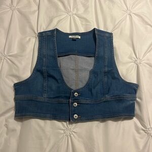 american eagle denim vest